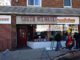 South Milwaukee Carpets sign being overlaid with Board Game Barrister