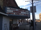 historical image of the Garden Theater movie marquee